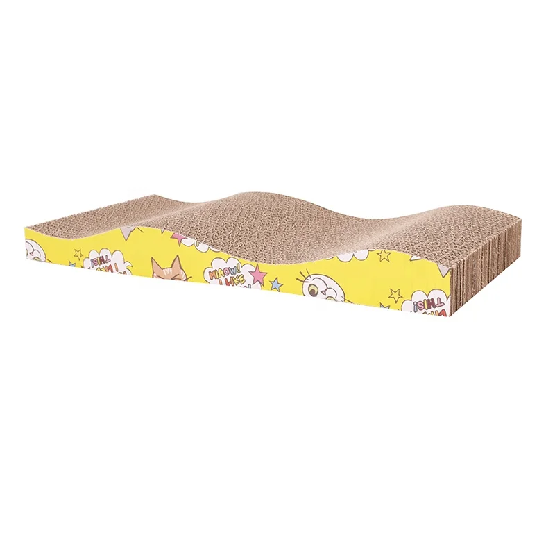 Corrugated Paper Catnip Cat Scratcher Kittens Scratching Board Mat Waved Scratching Post For Cats