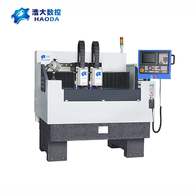 
High productivity small double axis milling machine CNC metal carving machine 
