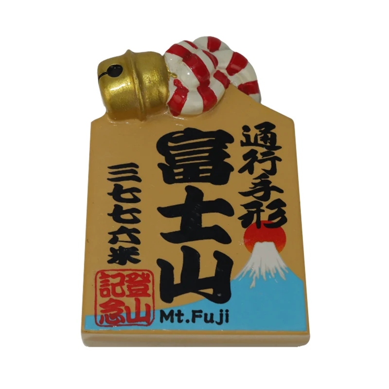 Custom Japanese style resin refrigerator sticker travel souvenir gift resin Fridge Magnet home decor Promotional souvenir
