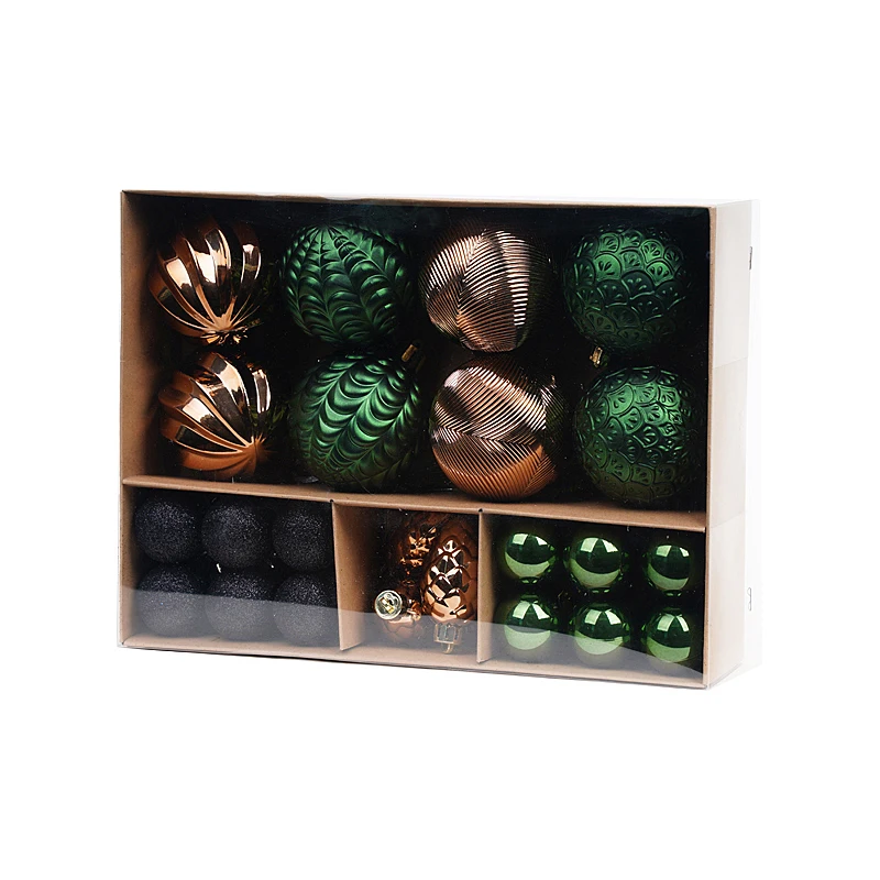 Jintai factory professional custom new arrival vintage glitter christmas tree ball