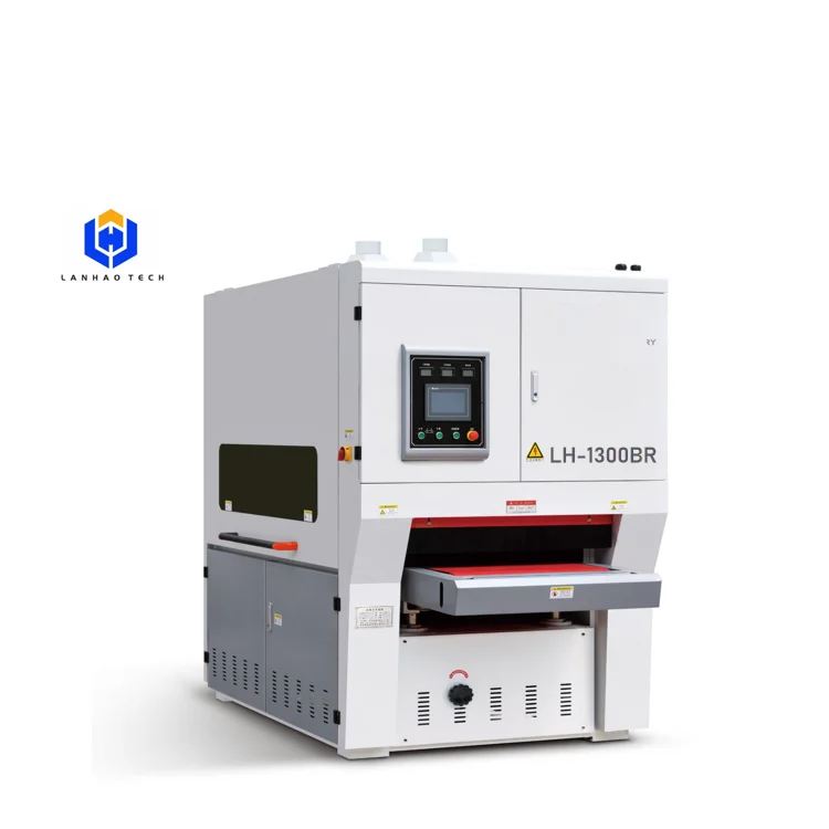 1300mm Width PLC Control Automatic Sheet Metal Polishing Deburring Machine