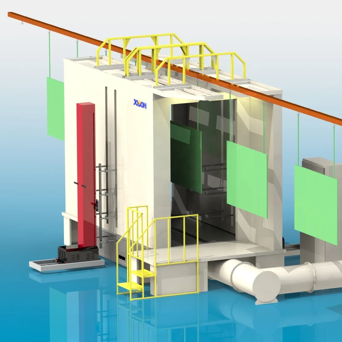 Best Performance Automatic PVC Change Color Fast Booth with Big Cyclone