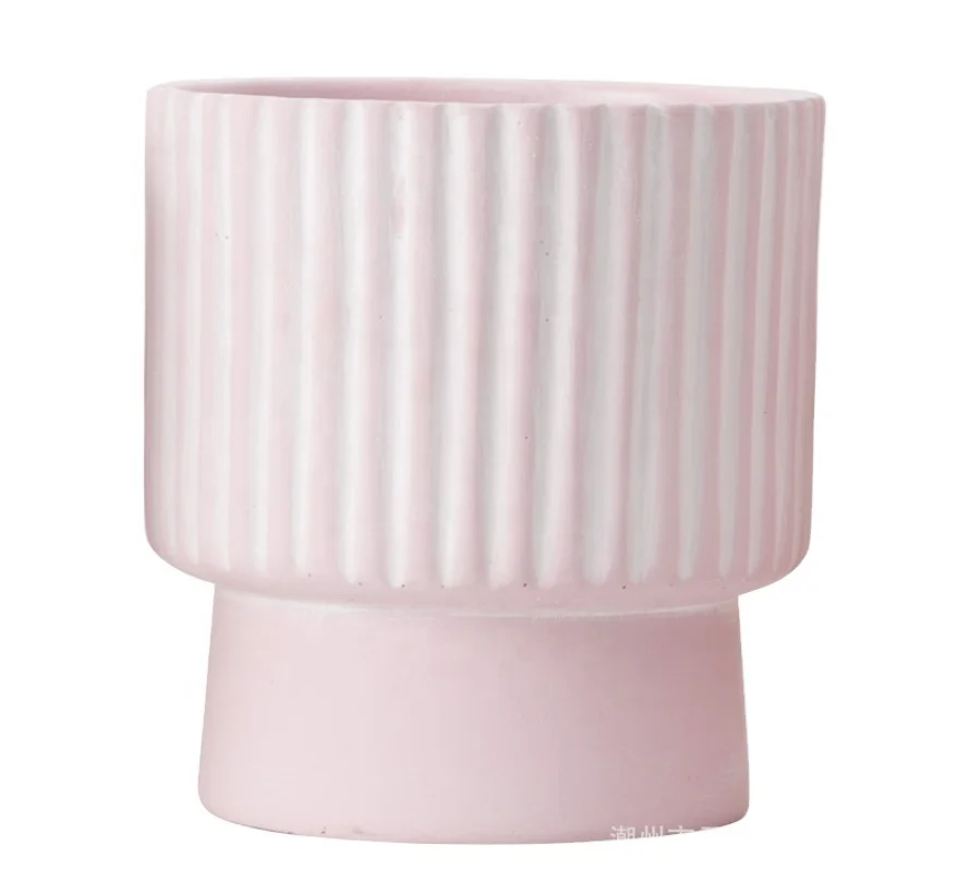 Небольшие белые бетонные формы для цветочных горшков цементные цветочные горшки