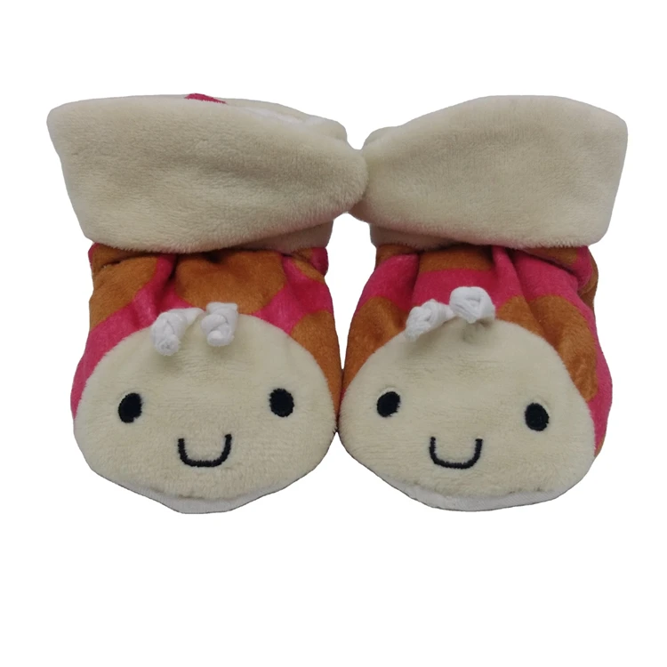 Factory Directly China Cheap 100% Polyester Home Infant Custom Animal Prints Baby Booties Shoes