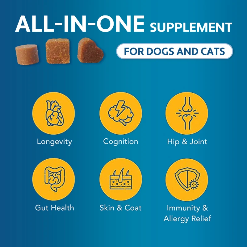 Multivitamin for Dogs Pet Multivitamin for Dogs Supports Natural Health Supplements Vitamins Probiotic Pet Multivitamin Granules
