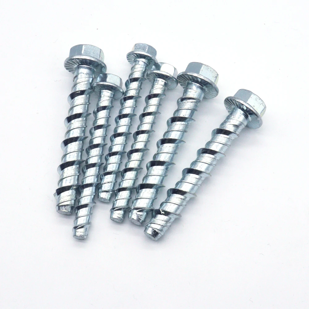 M8 M10 M12 hex flange head thunder masonry self tapping concrete screw bolt