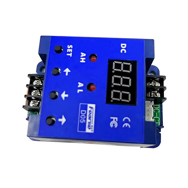 DC current measured and monitored relay alarm output adjustable dc current sensing switch