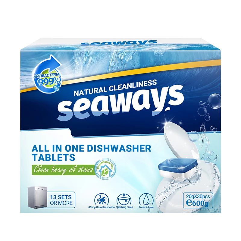 Tablets for Dishwasher All in One Eco-Friendly Factory Quick Dissolve Bulk Cleaning Kitchen