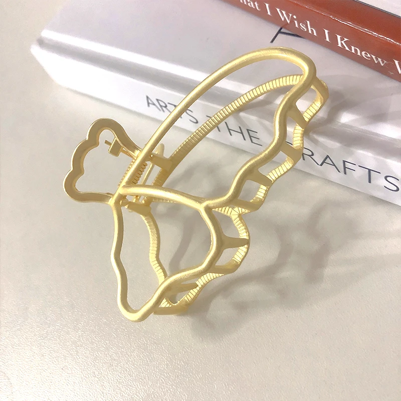 Elegant Fashion Butterfly Metal Hair Claw Clips Hair Crab Clamp Barrette Alloy Claw Clip For Women