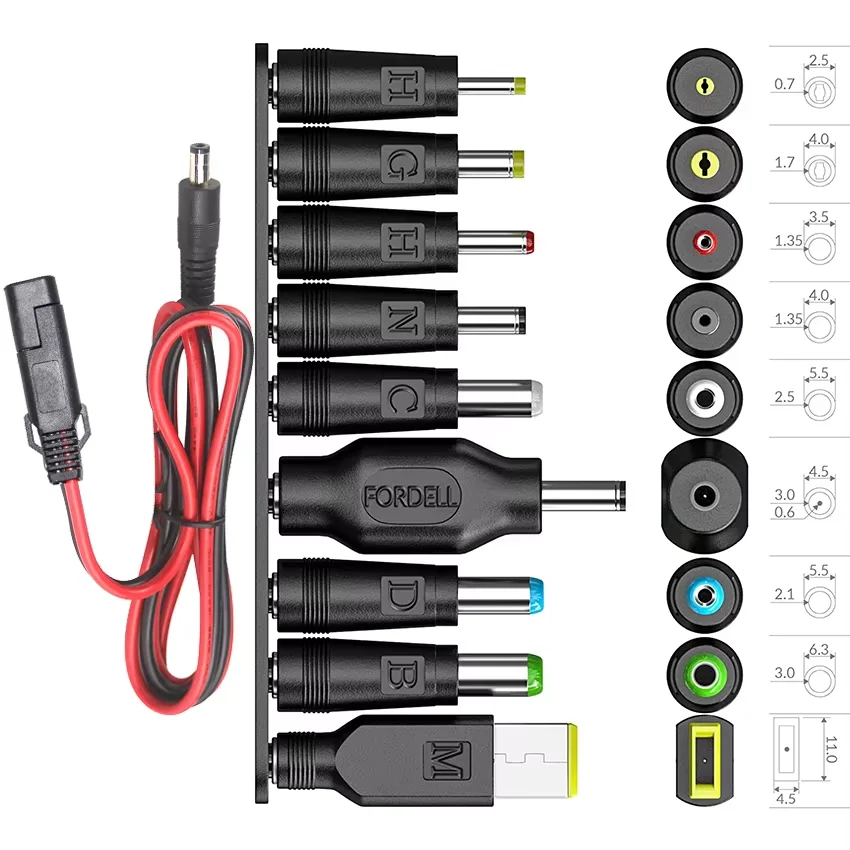 Quick Connect Disconnect Solar Extension DC Power Cord Waterproof 1M 2M Sae Connector Battery Charging Cable