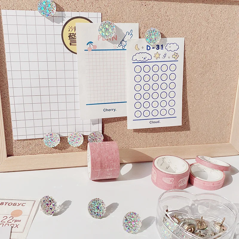 Wholesale Custom Colorful Creative Pushpins Ins Wind Candy Nails Photo Wall Decorations Nails Cute Stationery Nails