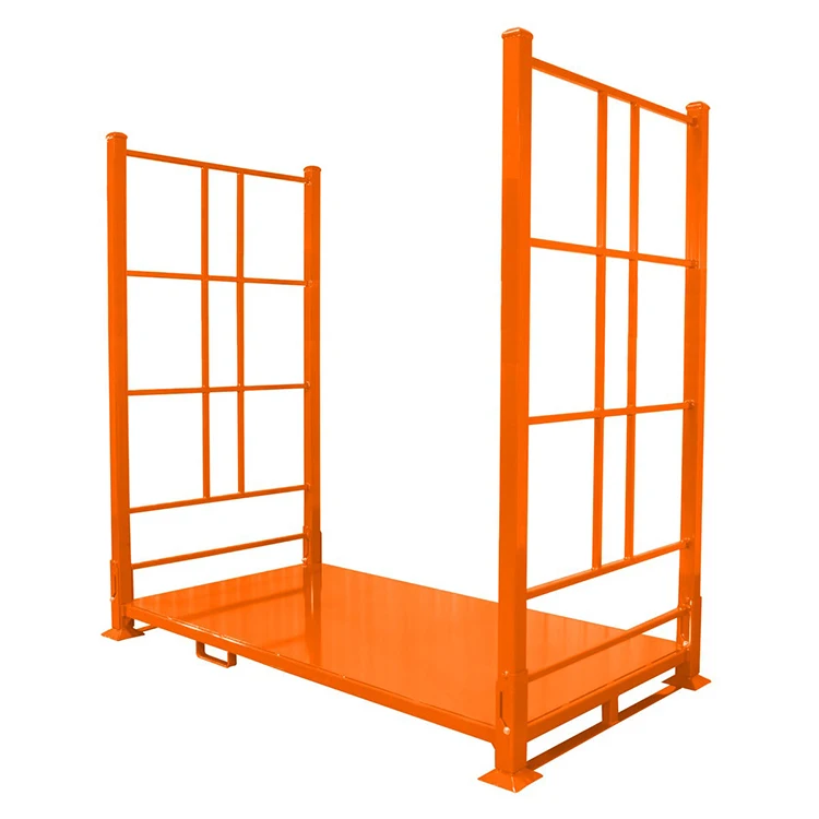 High Quality Tubular Heavy duty Folding Welded Powder Coating Surface Storage Stackable Tire Rack Pallets