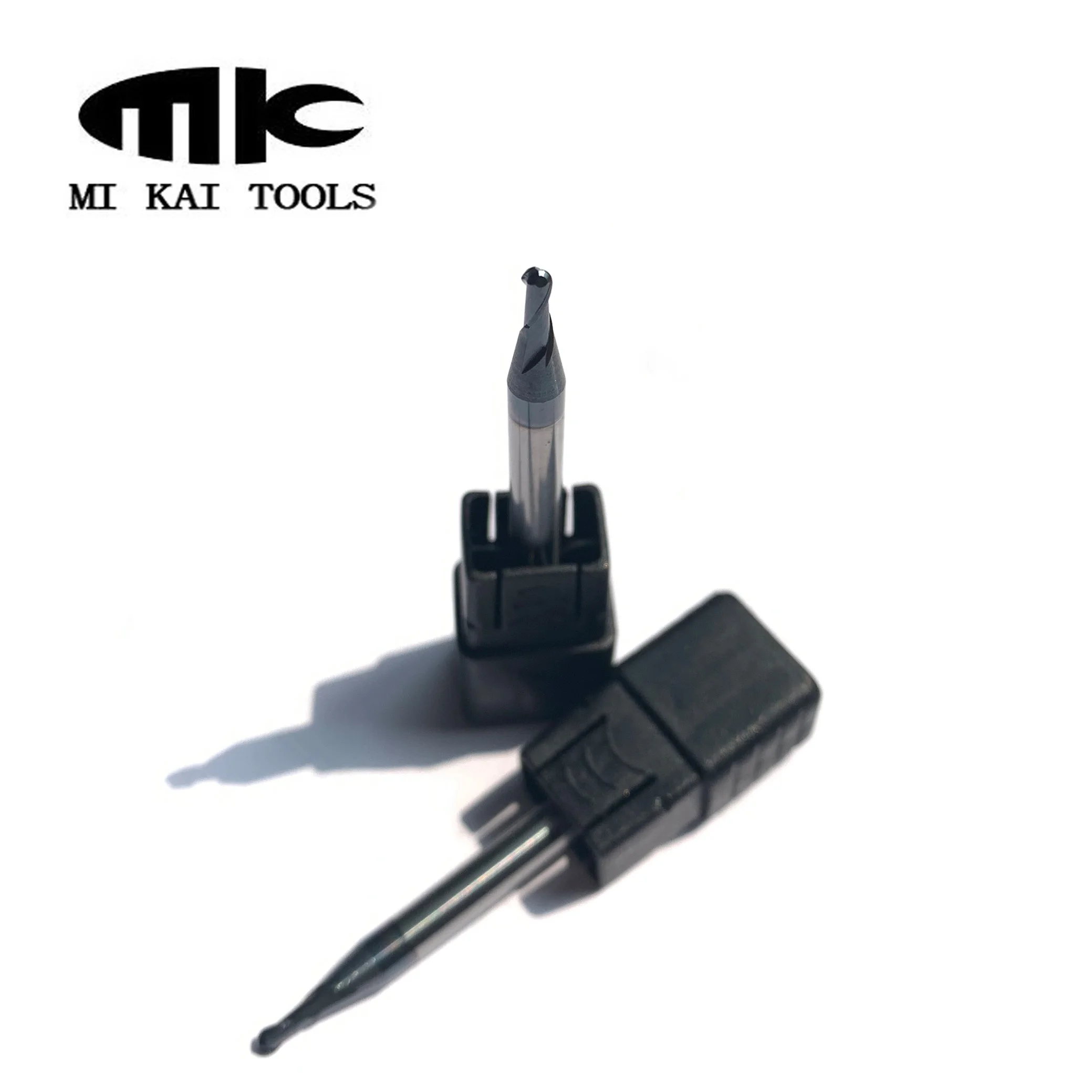 Solid Carbide Spherical 1mm Ball Nose End Mill Cutters For Aluminum