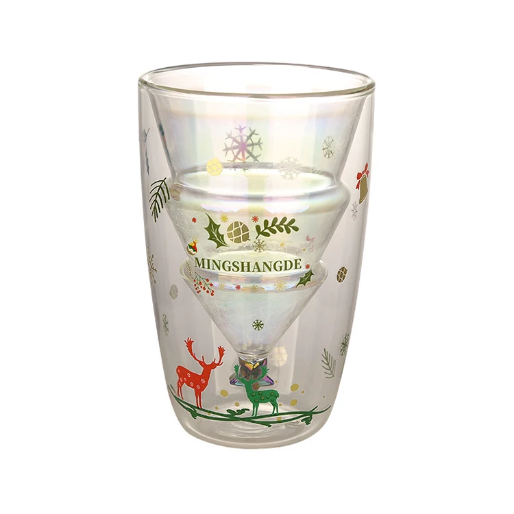 Clear Insulated Layer Coffee Cups Double Walled Glass Coffee Mugs Perfect for Cappuccino Tea Latte Wine