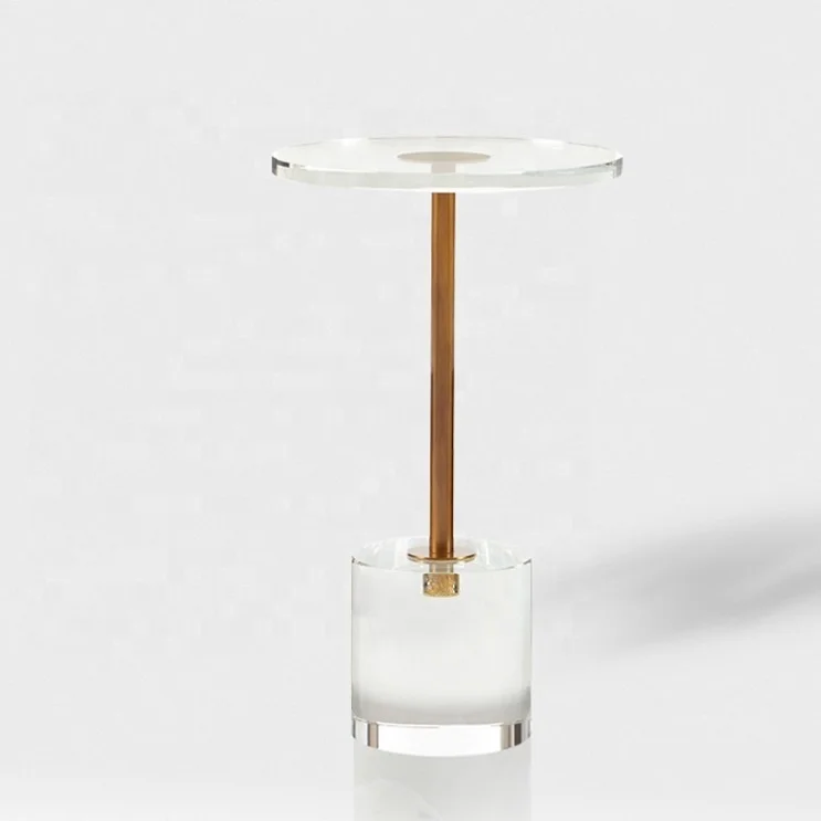 2021 new design clear small acrylic tea side table coffee tables