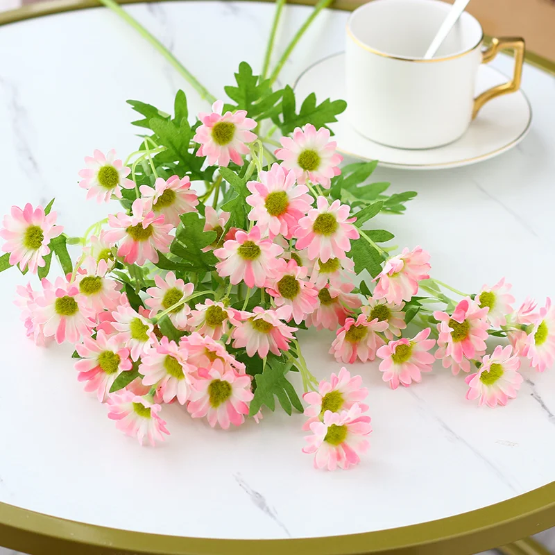 Factory price 54 cm big flower chrysanthemum home decor 13 heads artificial silk flower chrysanthemum