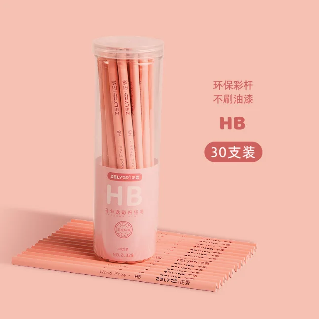 many style wholesale wooden cartoon color pencil set Environmental protection Warm color students write kids pencil set