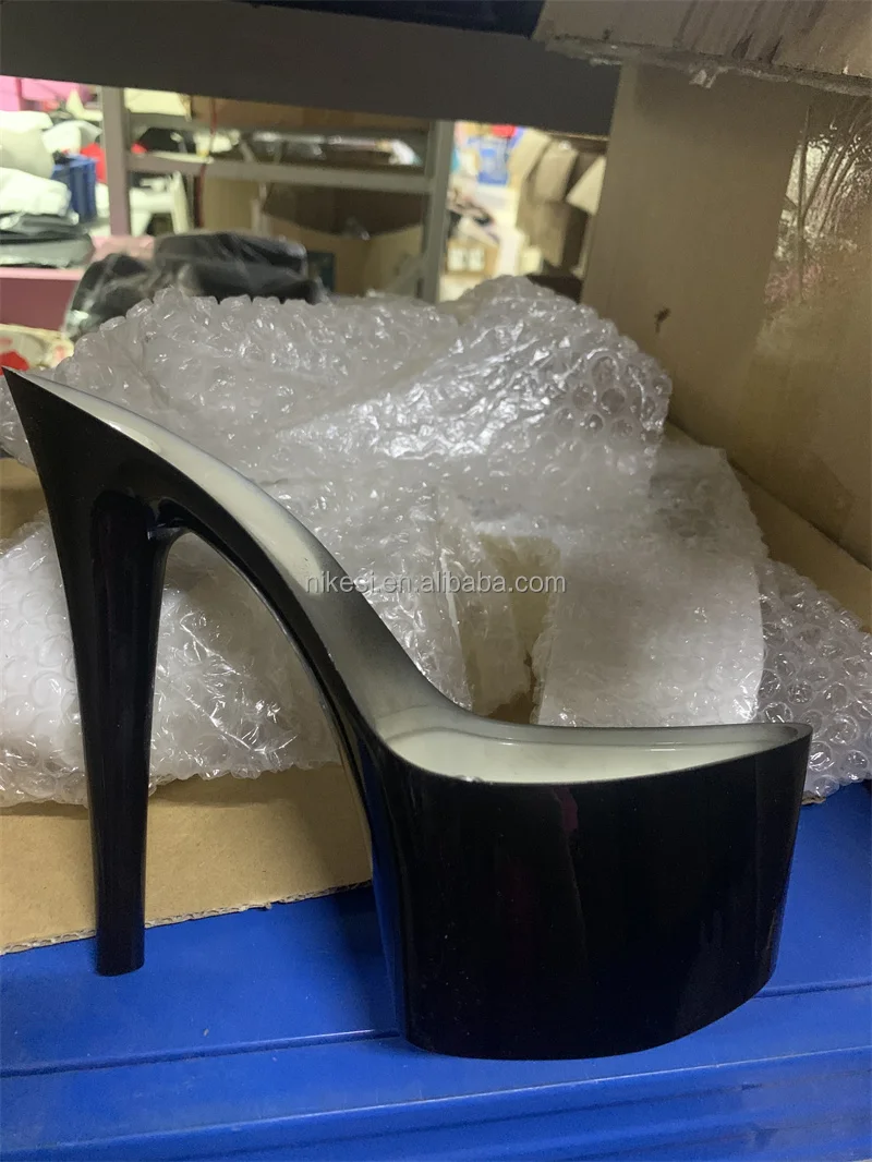 7 inch- 17cm super high heel sole  ABS material  black white red