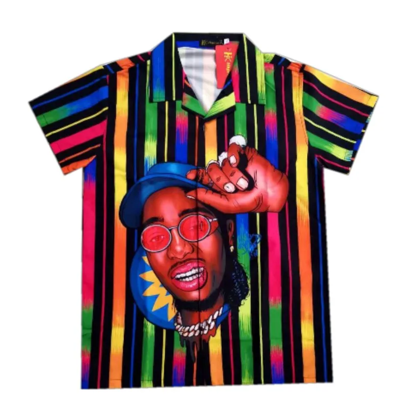 High Grade custom wholesale Digital printing branded overruns shirts from bangladesh