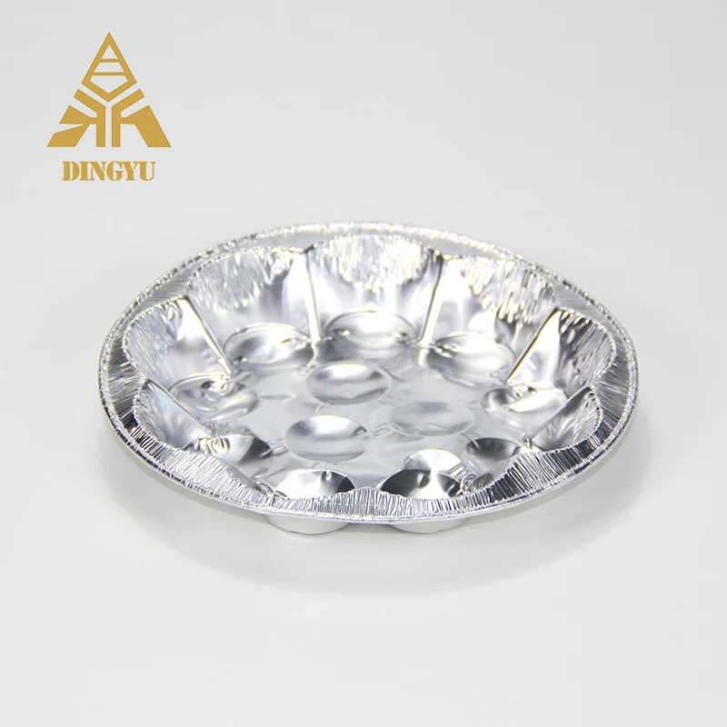 OEM logo aluminium foil container snail trays for fast food