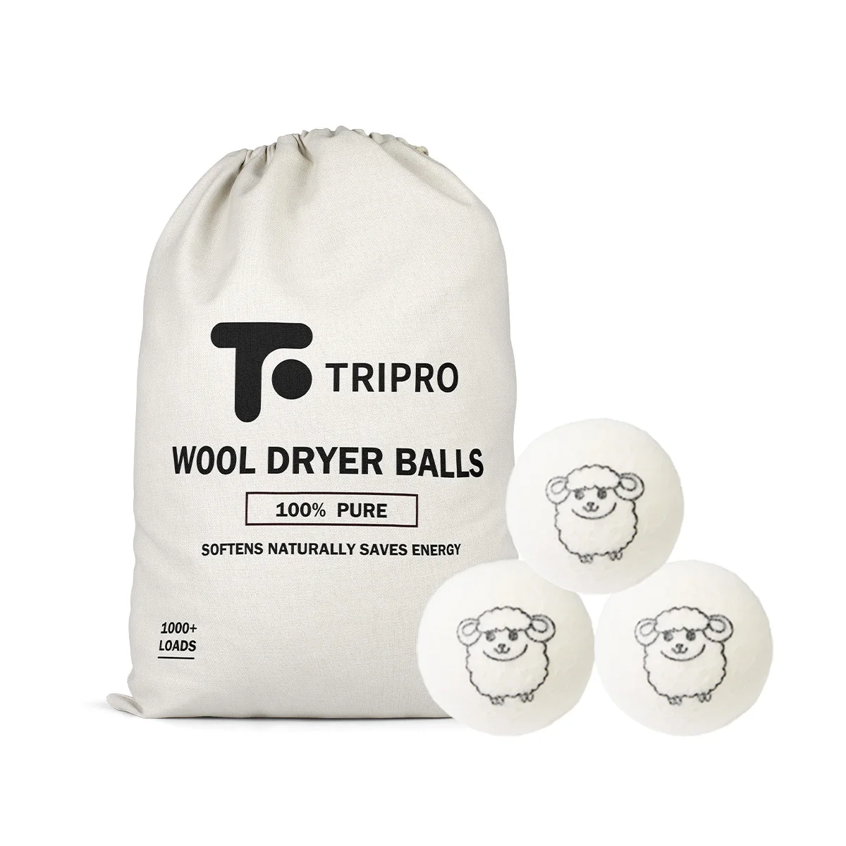 Wholesale High Quality Eco Friendly Laundry Wool Dryer Balls