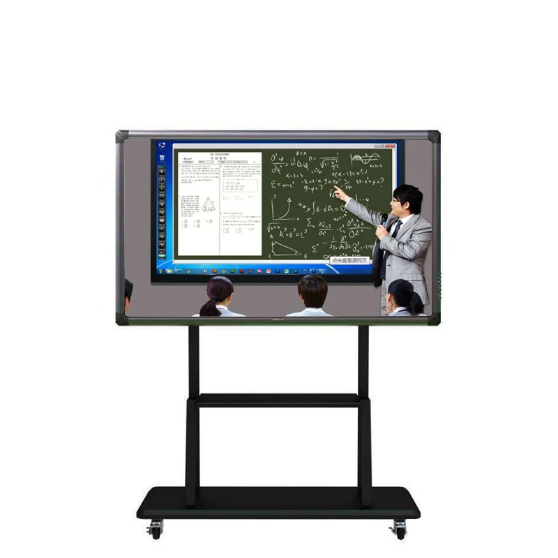 Portable 4K 65 inch education interactive smart whiteboard flat panel smart digital write white board screen classroom