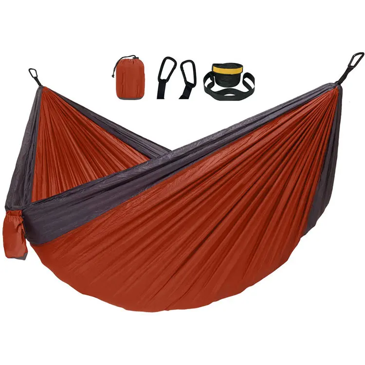 Camping backpacking hammock tent waterproof doubler hamock, hanging swing parachute folding nylon portable hammock