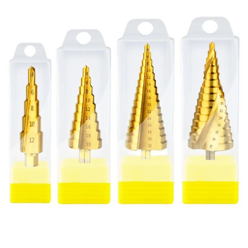 Spiral groove step drill 4241HSS for iron copper aluminum wood plastic drilling and expansion