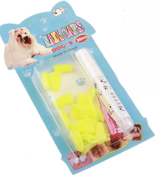 2025 New Colorful Colorful Pet Supplies Rubber Cat Nail Claw Paws Caps Pet Dog Nail Caps