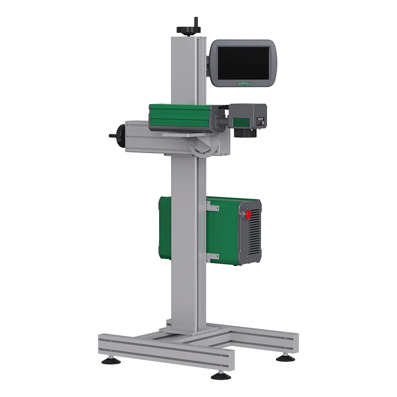 20w  pen name flying fiber laser marking engraving printing machine for stainless steel