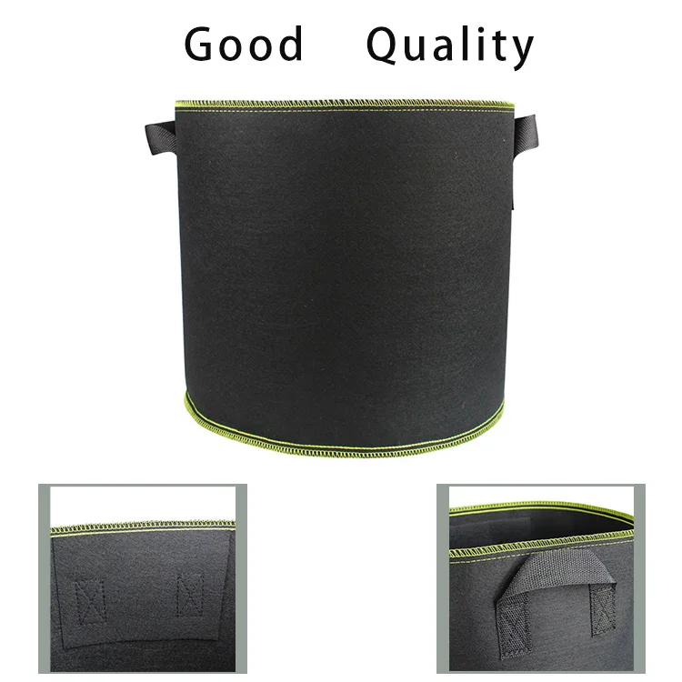 Custom 5 7 10-Gallon Thickened Felt Nonwoven Hanging Grow Bag Window Flap PP Fabric Vegetable Nursery Potato Plant Bag