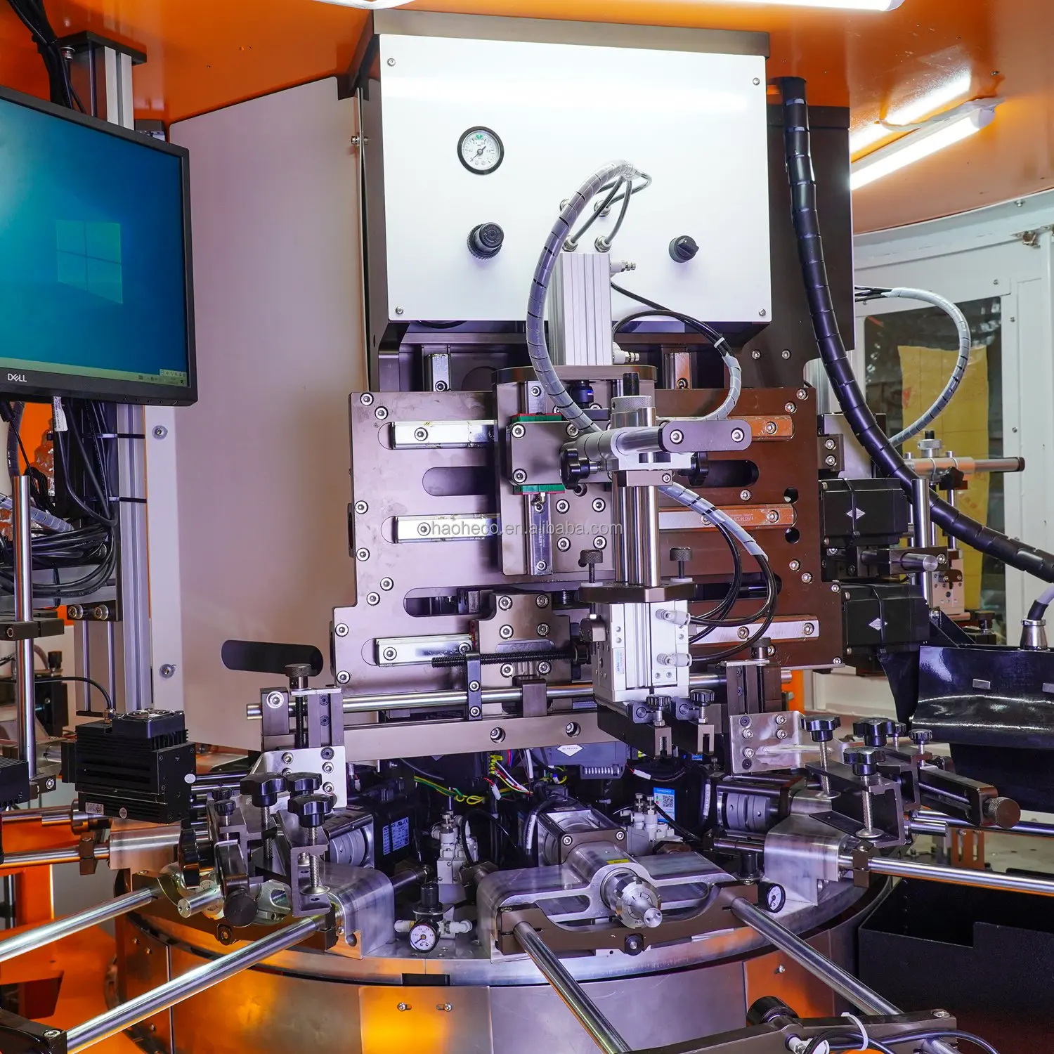 2 Colors CNC Auto Servo Cylindrical Glass Bottle Container Cream Cosmetic Bottle Screen Printing Machine