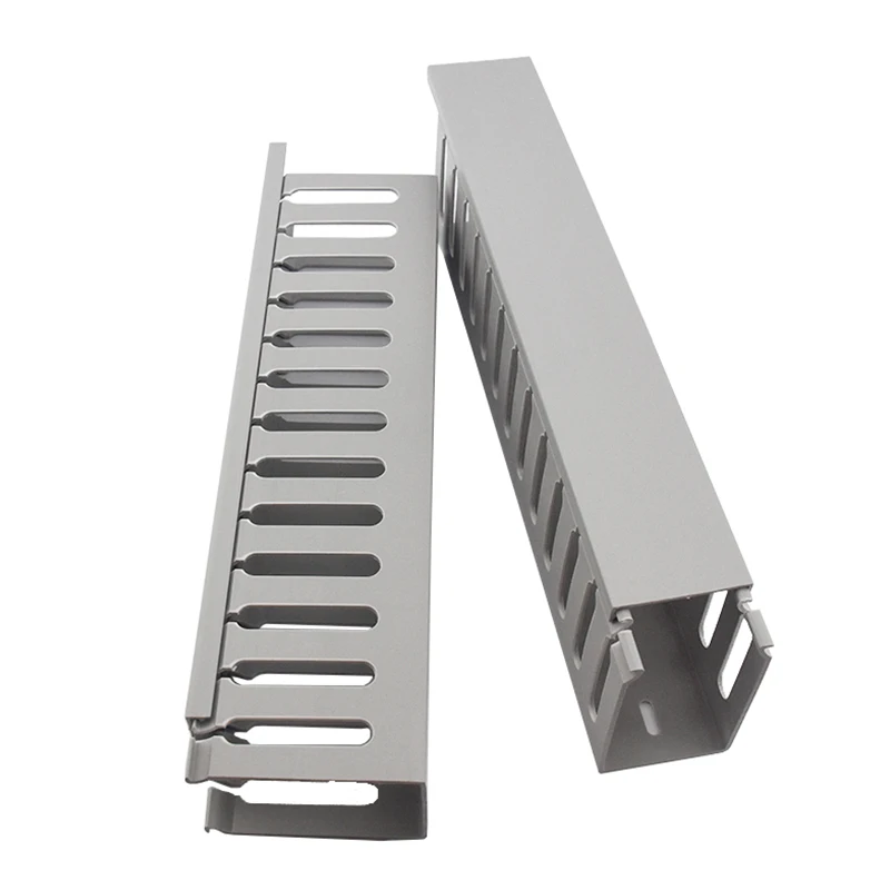 PVC flame retardant 5050 pvc flexible trunking pvc wire duct kabelkanal Electrical wire trough with cover