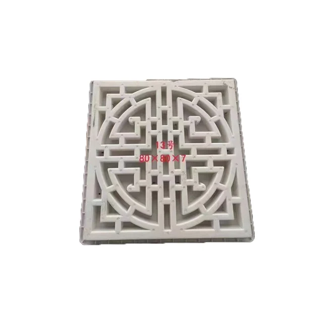 Silicone rubber concrete large wall screen breeze hollow block brick molds