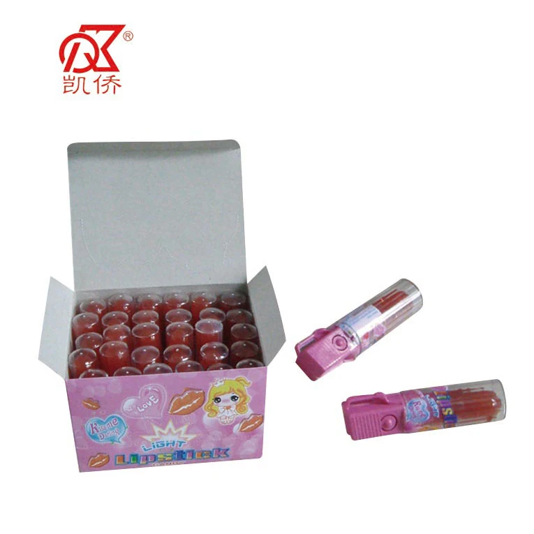 6g Funny Light Up Lip Stick Fruit Candy Toy