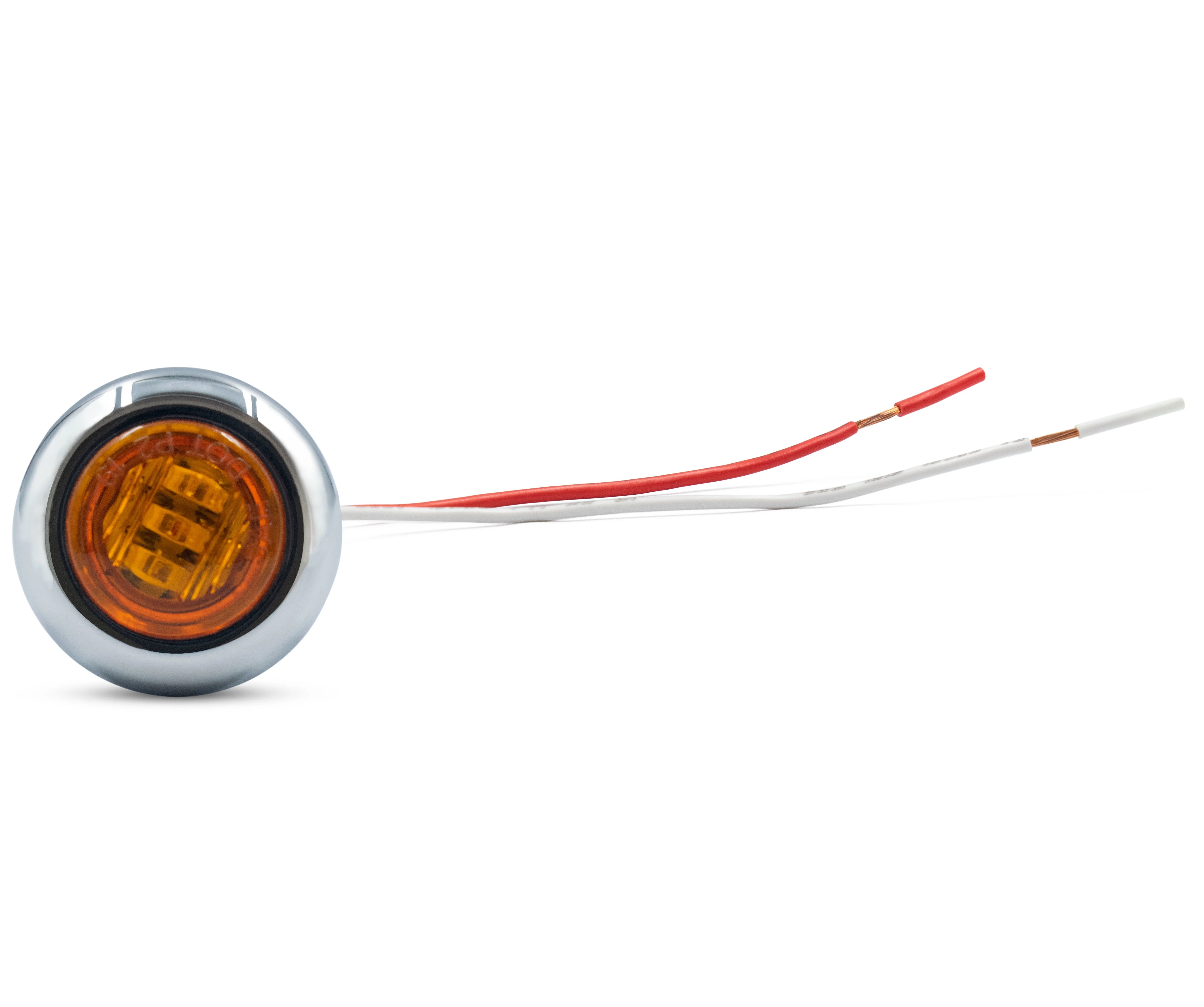 0.75 inch 0.3w lights car led truck 12v 24v led side marker light red amber DOT SAE approved side lights for trucks