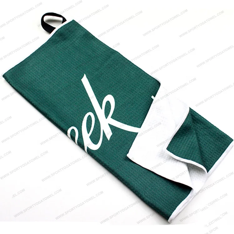 Professional Custom Personalized Printed Waffle Microfiber Golf Towels