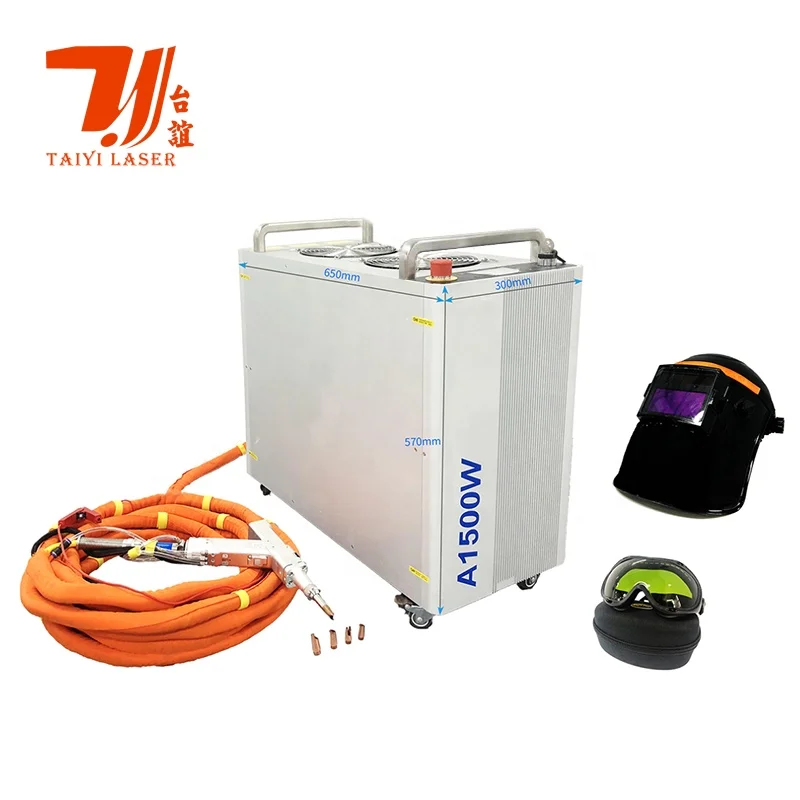 Factory Price 60kg Portable Mini Air Cooling Laser Welder 1000w 1500w Portable Metal Handheld Laser Welding Machine