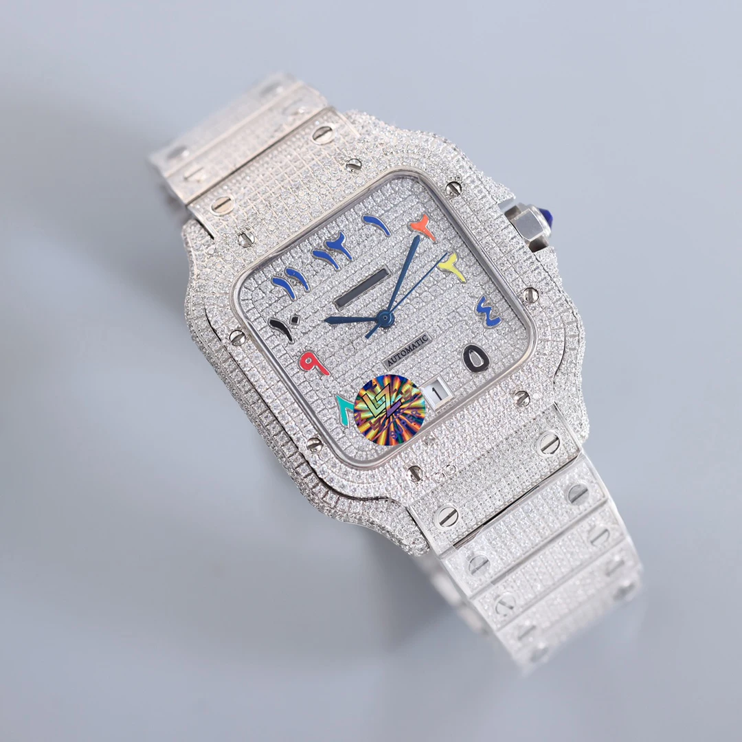 Vvs Iced Out White Moissanite Diamond Bezel Custom Watch For Men And Women