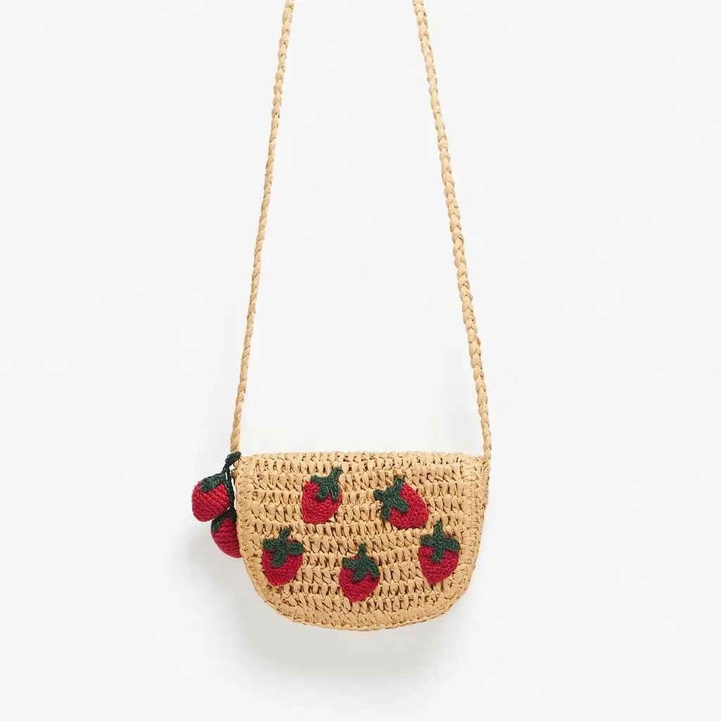 2023 Hot Sale Custom Label Children Crochet Bags Handmade Designer Handbags Beach Bags Custom Tote Wholesale