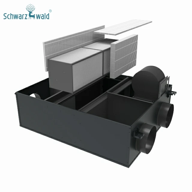 Chinese OEM ODM Factory 350m3/h HVAC system air handling unit erv hrv energy heat recovery Ventilation system
