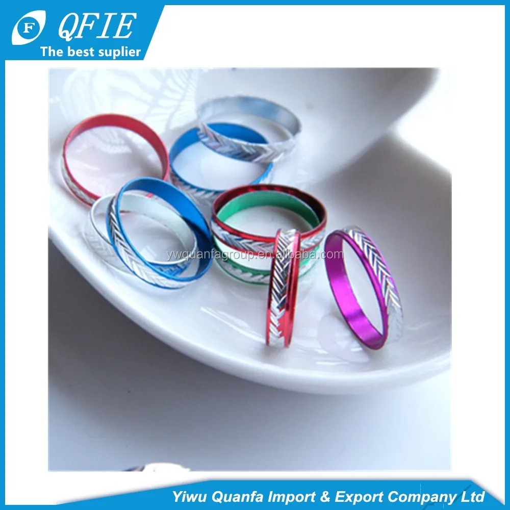 Yiwu Cheap 1.7cm Small Plain Metal Finger Ring for Vending Machine