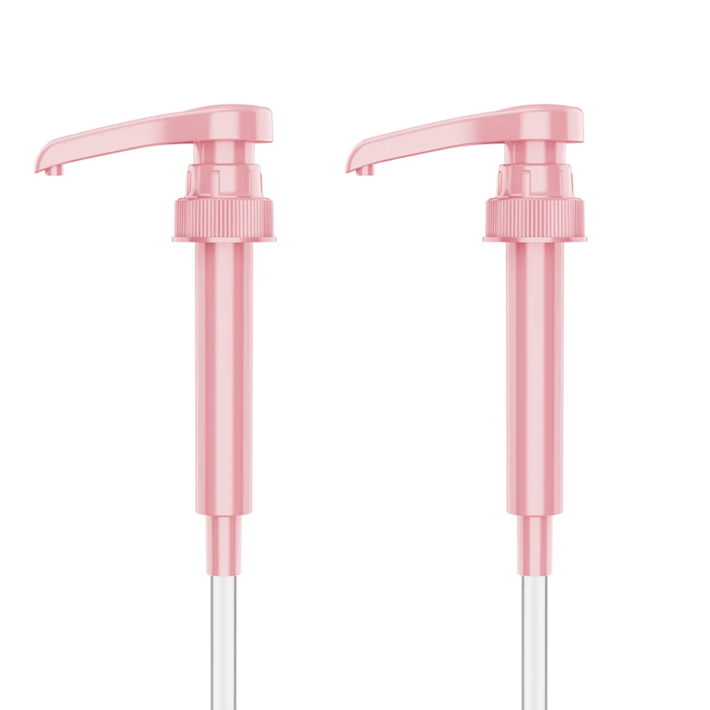 Food Grade Pink  5ml 8ml 10ml Sugar Syrup Pump Syrup For Coffee Bar Flavoring Fit 750ml Bottle