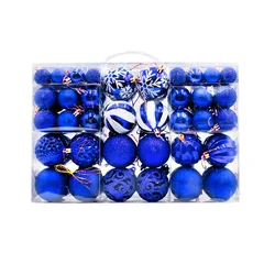2022 Blue Christmas Ball Pendant Supply Christmas Decoration for Home New Year Gifts Navidad