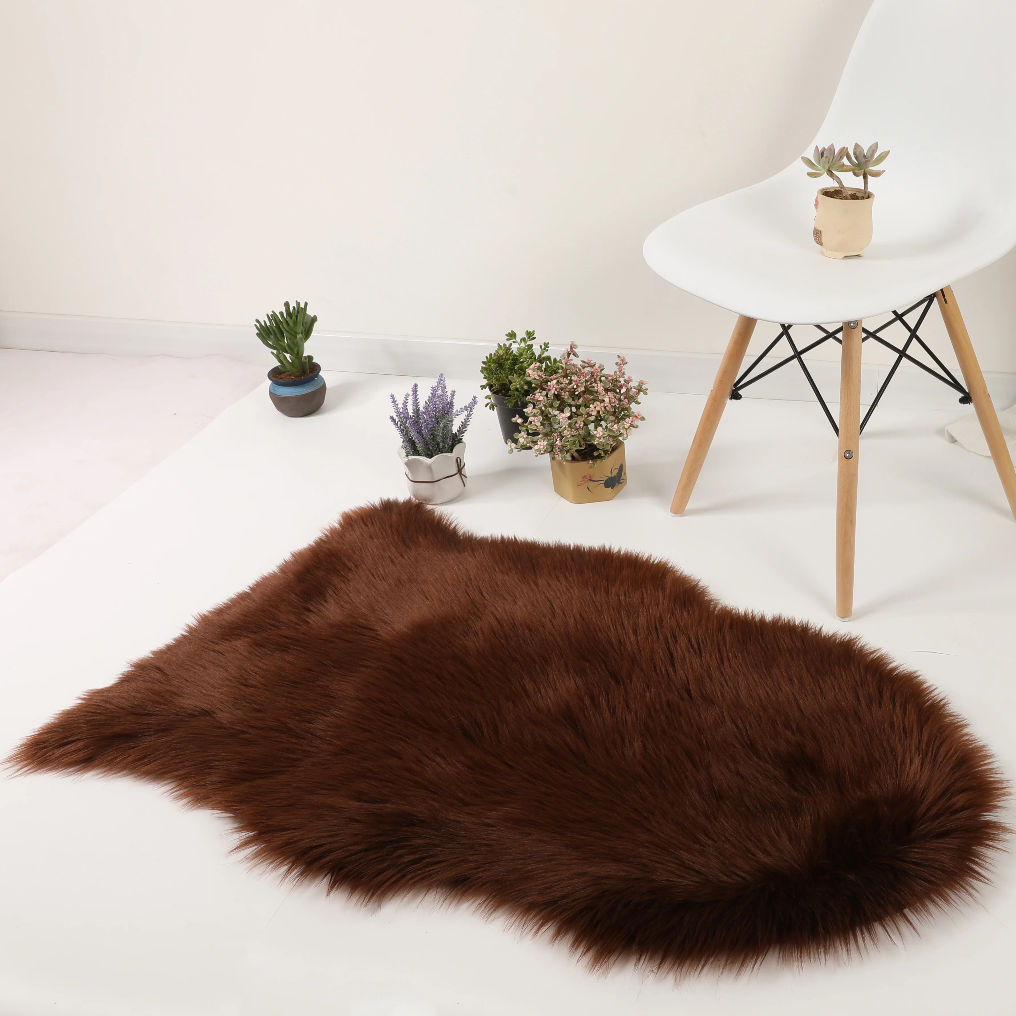 Ковры ручной работы из искусственного меха, пушистые коврики, мягкие белые коврики и ковровые покрытия на заказ