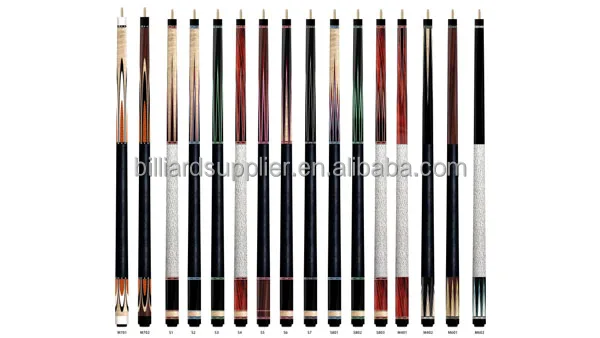 Inlay Billiard carom cue for korean carom stick square core butt laminated solid wood shaft  3/10-8 joint snooker cue