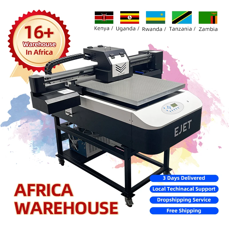 Wide uses 6090 UV printer 2~4 XP600/i3200 heads CMYK+W+Varnish CUP UV flatbed printer