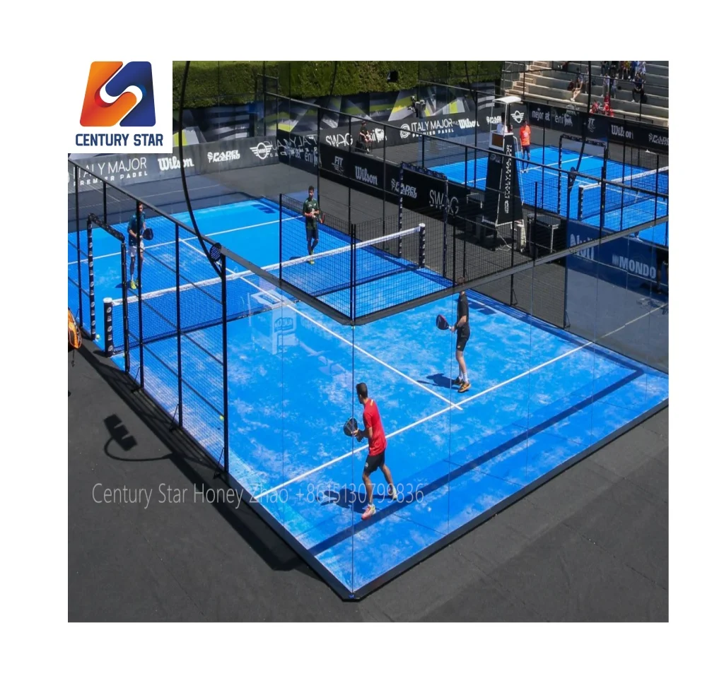 Factory Directly Waterproof Padel Field Cover Paddle Tennis Court With Roof