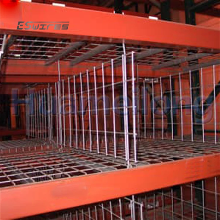 Навесные разделители из оцинкованной металлической проволочной сетки для склада