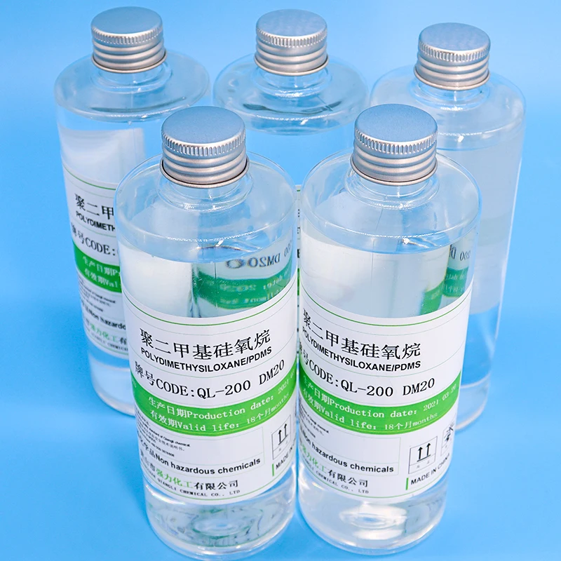 QL20 factory Low viscosity 20 cst Cosmetic silicone oil solvent, instead of organic ring body D5 D6 pdms made in China